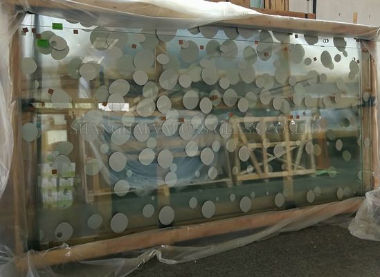 край Grinded стекла 19mm на открытом воздухе закаленный прокатанный напечатанный